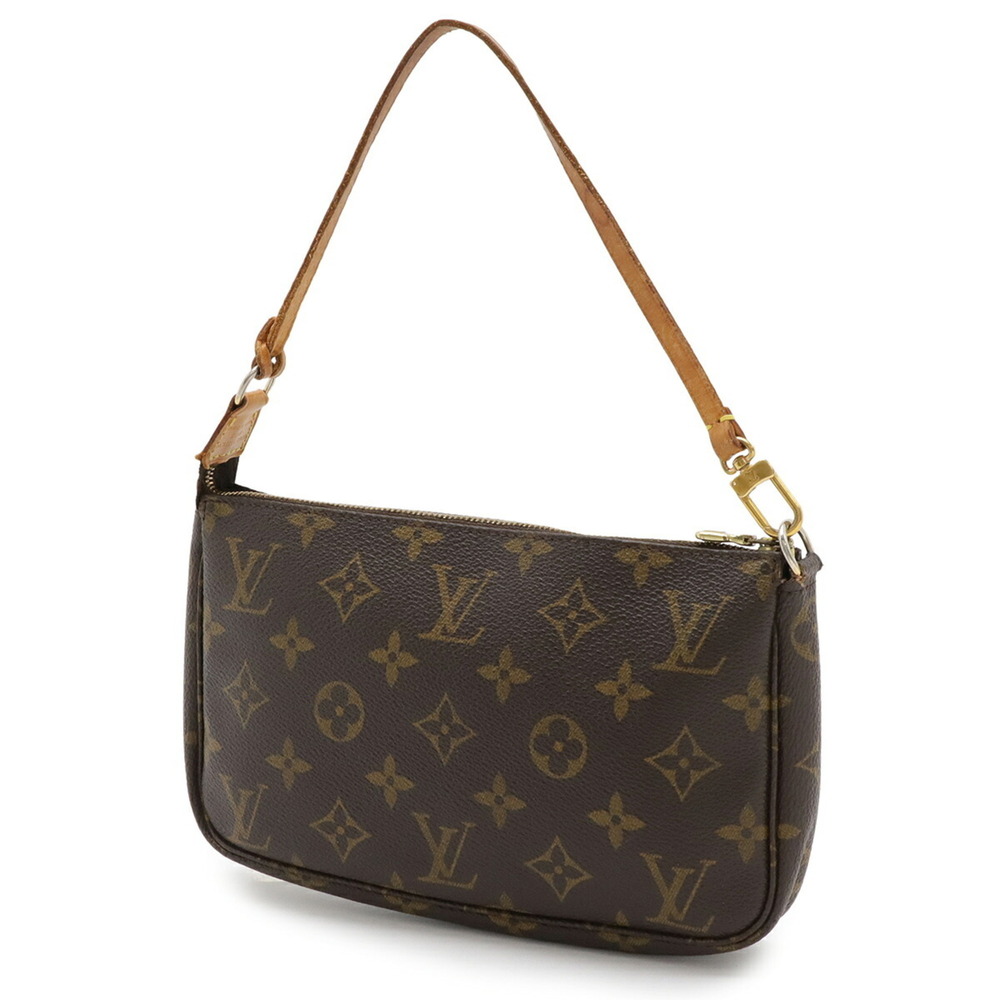 LOUIS VUITTON Authentic Brown Monogram Pochette Pouch - Picture 3 of 9